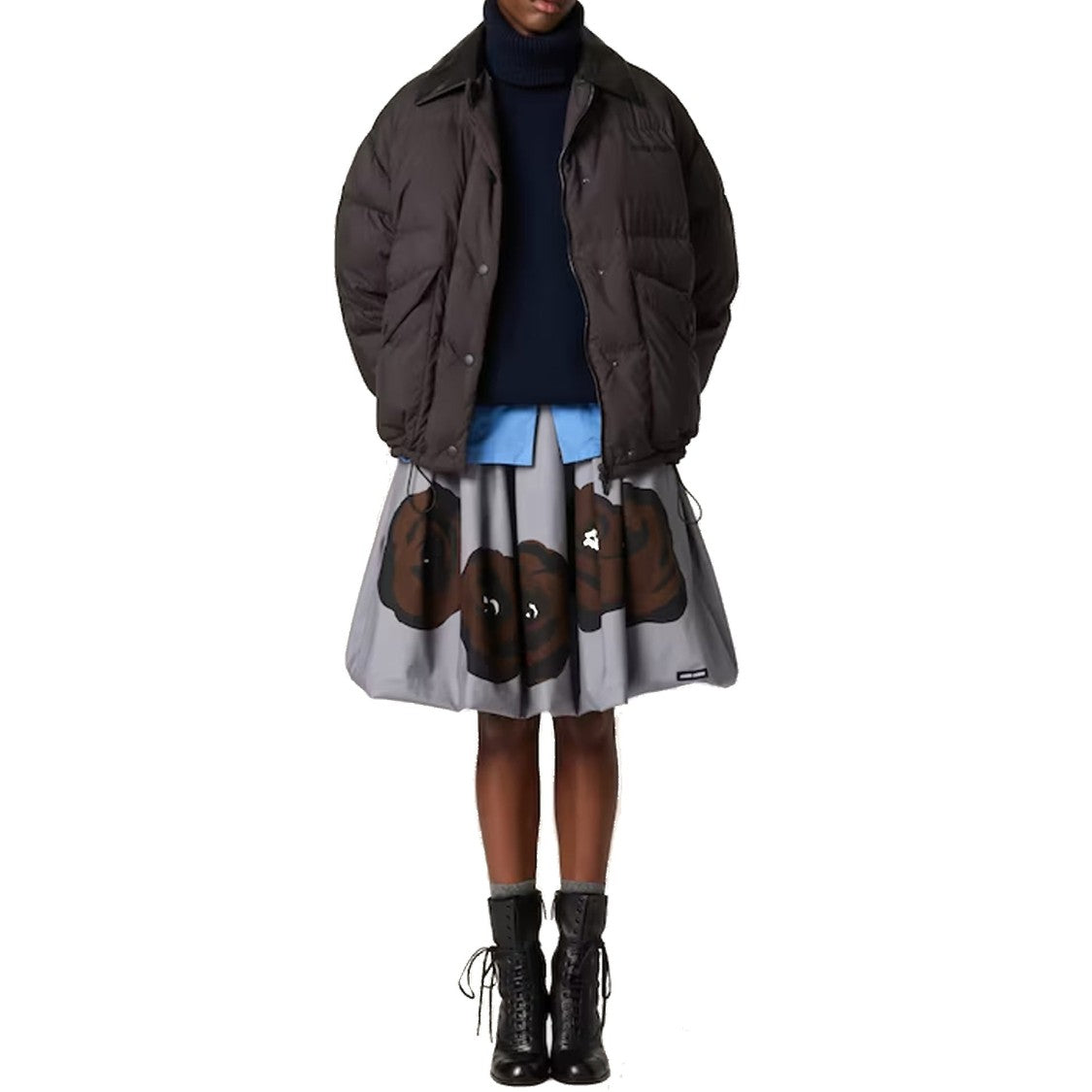 Miu Miu Wool-Cashmere Rollneck Sweater