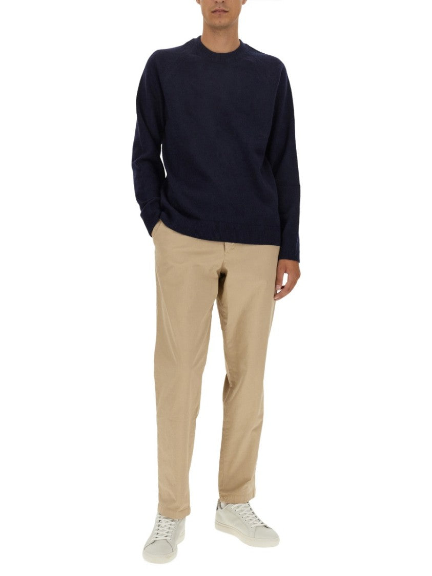 Ps Paul Smith Relaxed Fit Crew Neck Merino Wool Sweater