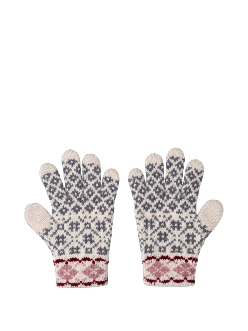 Miu Miu Fair Isle Intarsia Virgin Wool-Blend Gloves