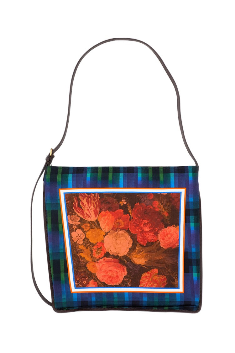 Dries Van Noten Multicolor Scarf Printed Viscose Shoulder Bag