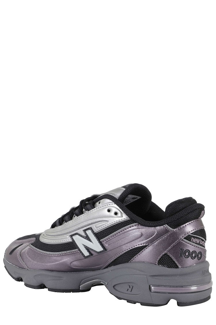 New Balance High-Performance Sneakers With Metallic Leather And Mesh Upper