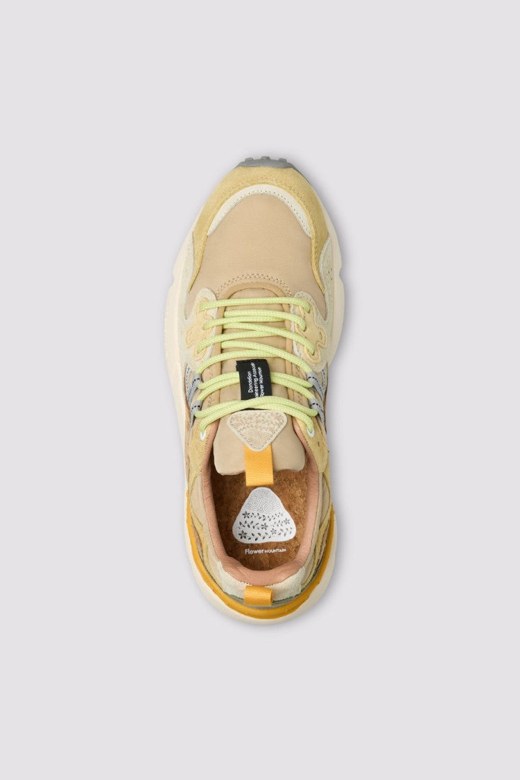 Flower Mountain Layered Panel Sneakers With Chunky Sole