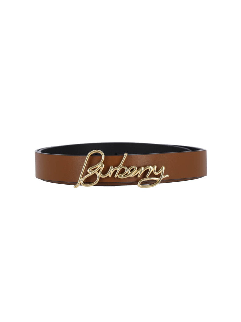 Burberry Reversible Logo Belt – Black/Brown