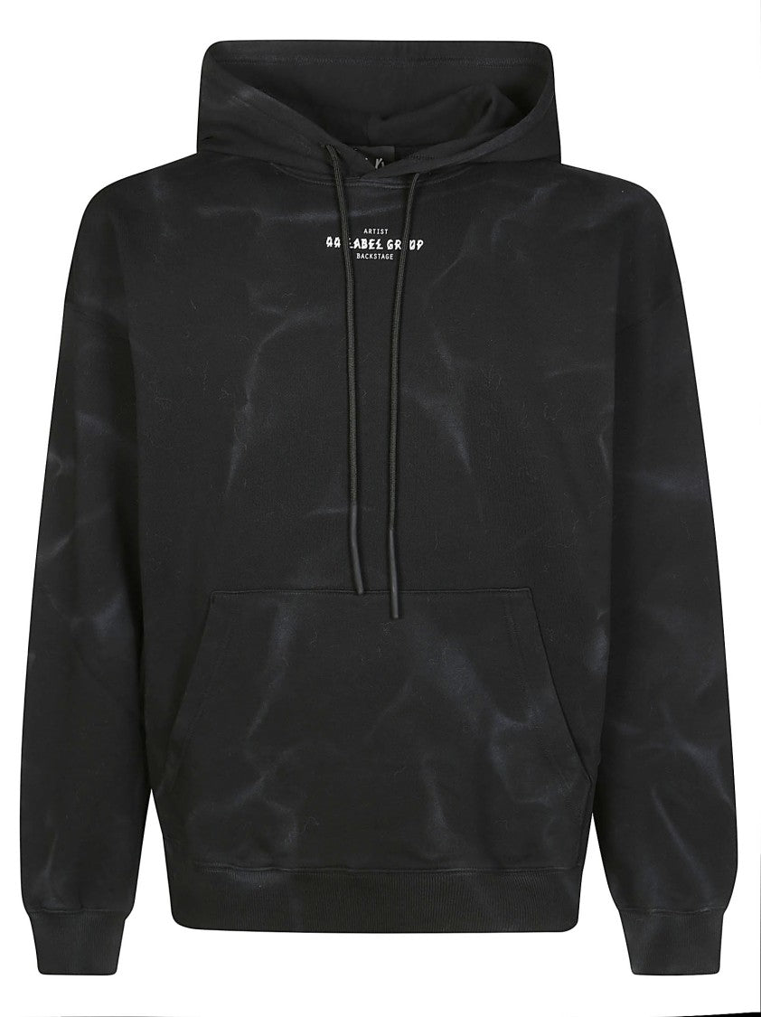44 Label Group Relaxed Fit Tie-Dye Hoodie With Graphic Design