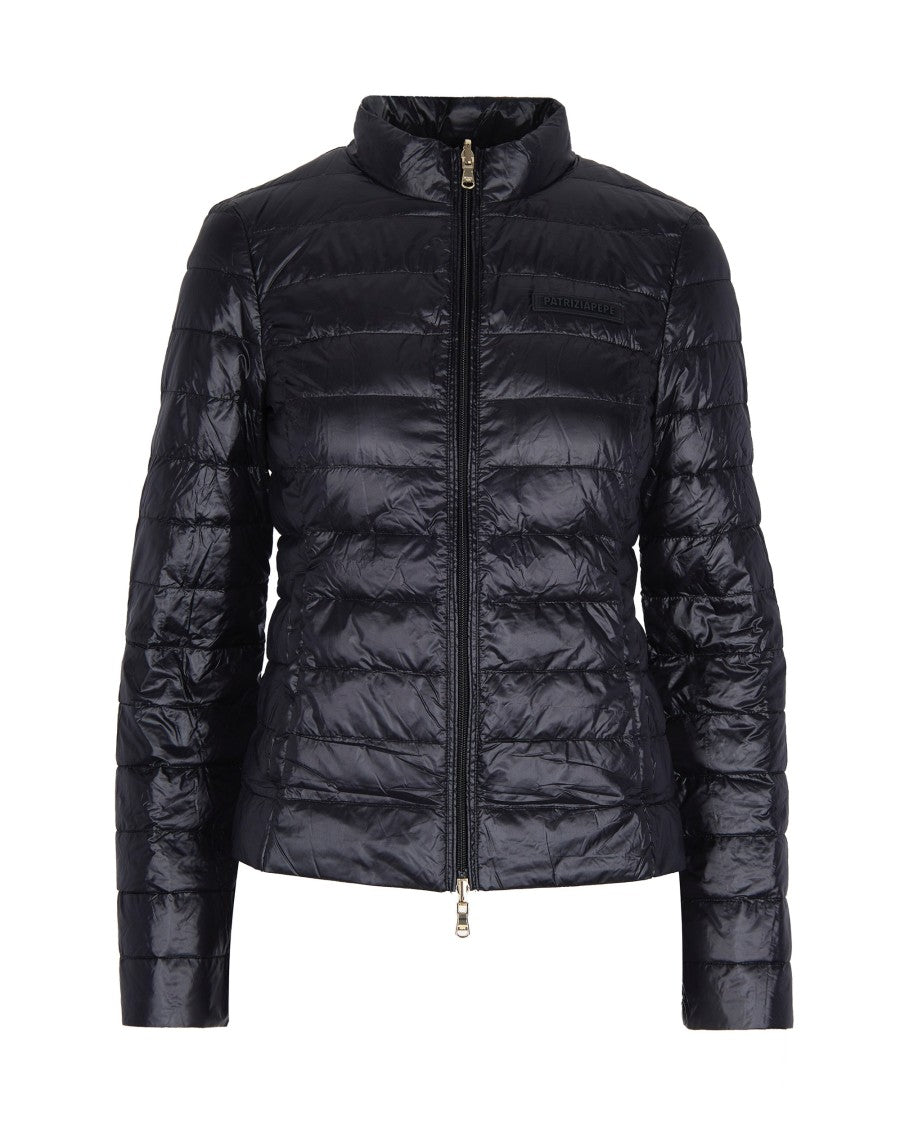 Patrizia Pepe Black Nylon Down Jacket