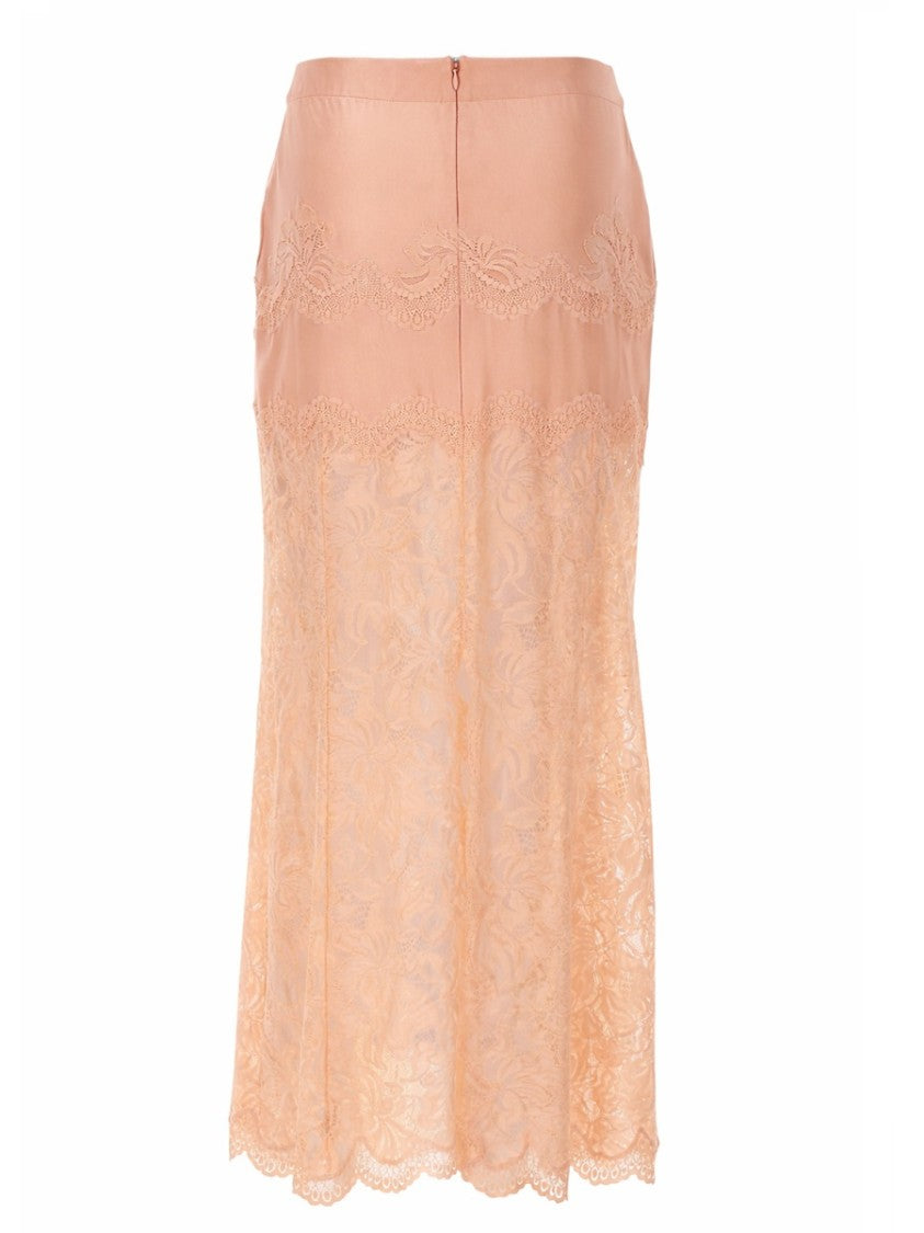 Rabanne Pizzo Lace Midi Skirt