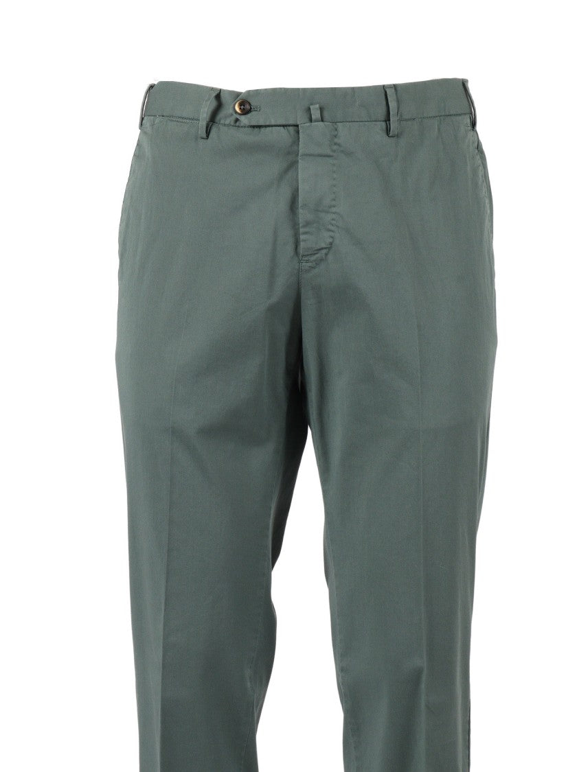 Pt01 Slim Flat Front Straight-Leg Pants