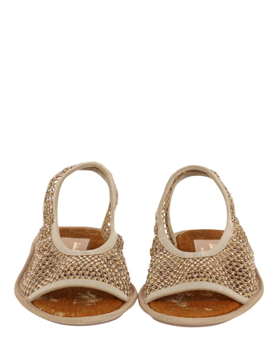 Ferragamo Anio Crystal Embellished Slingback Sandals