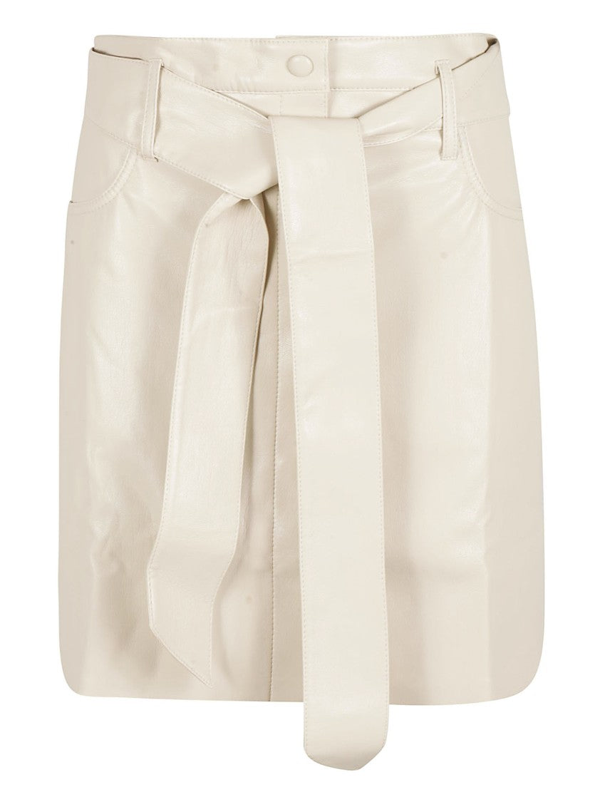 Nanushka Structured High-Waist Skirt