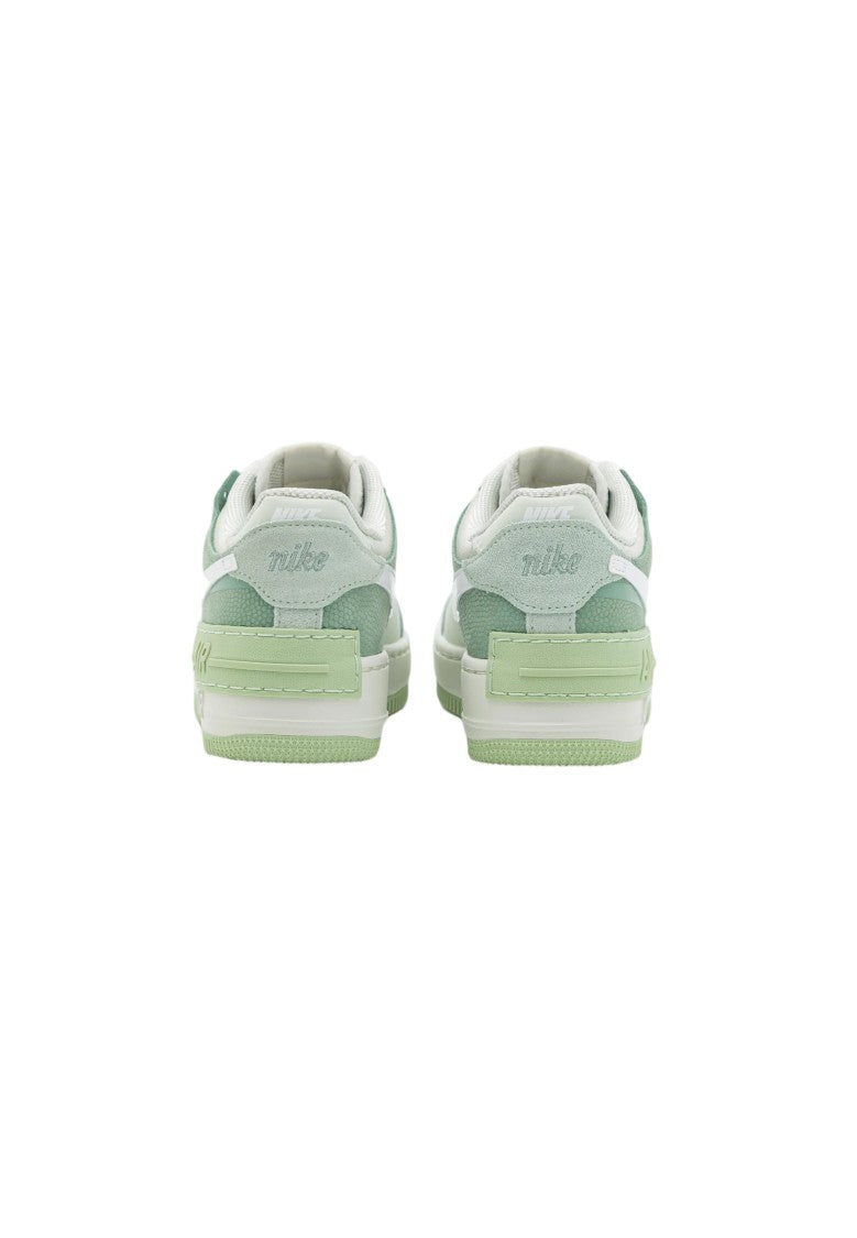 Nike Layered White Sneaker With Pastel Green Accents