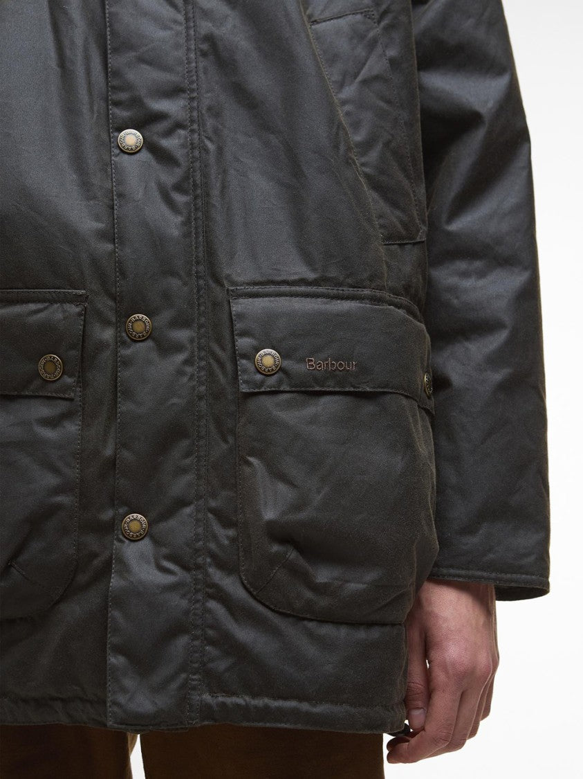 Barbour Traditional Waxed Parka With Adjustable Hood