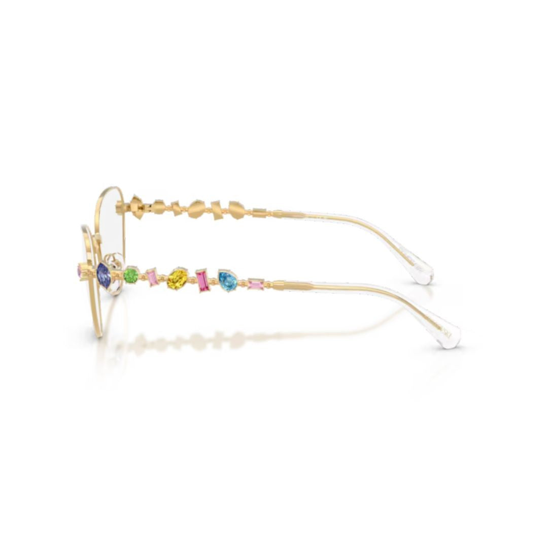 Swarovski 0Sk1024 Delicate Gold Metal Cat-Eye Eyeglasses