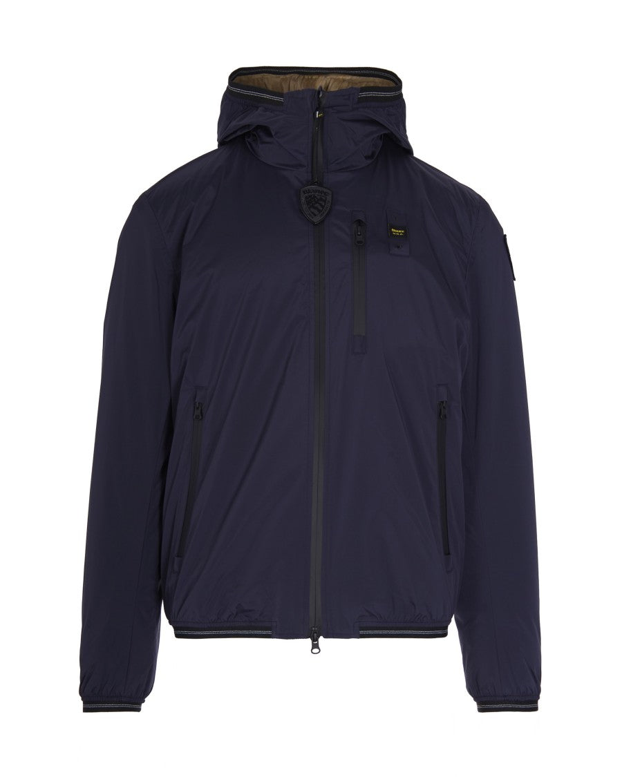 Blauer Blue Devon Jacket With Faux Fur Lining