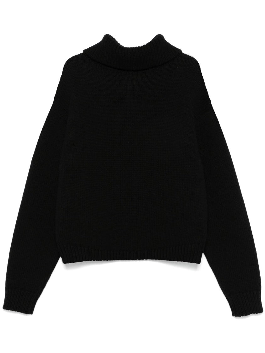 Airei Roll Neck Wool-Cashmere Blend Sweatshirt