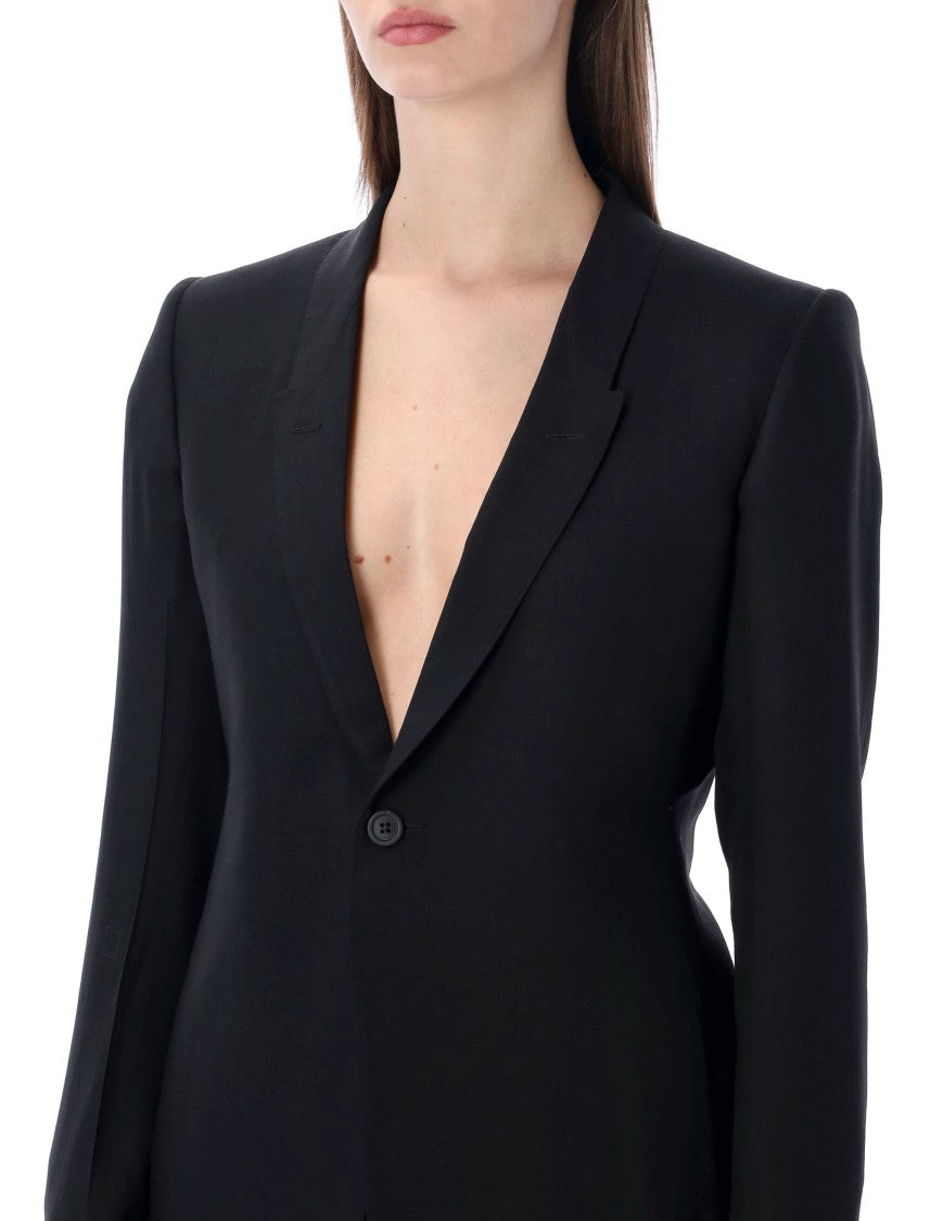 Rick Owens Fluid Deep V Blazer