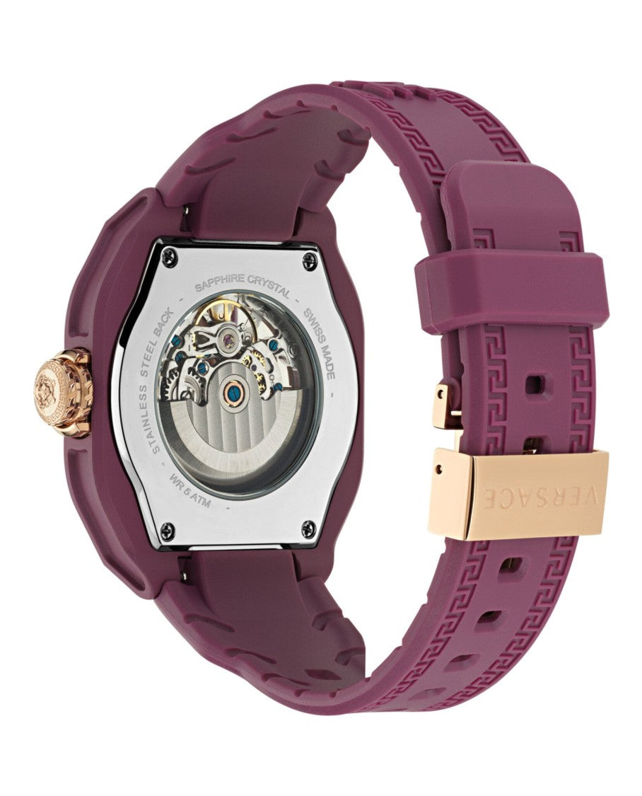 Versace V-Legend Skeleton Automatic Watch With Eco Ceramic Case