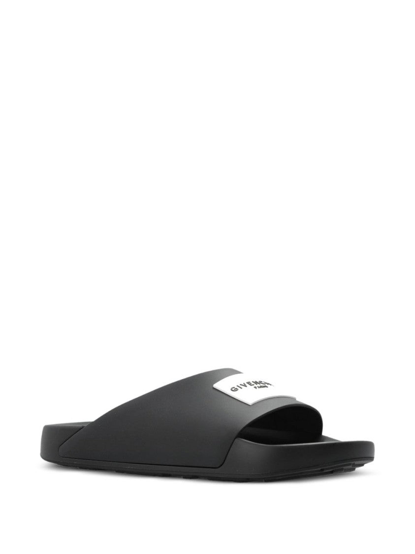 Givenchy Flat Shoes With Wide Strap And Logo Detail