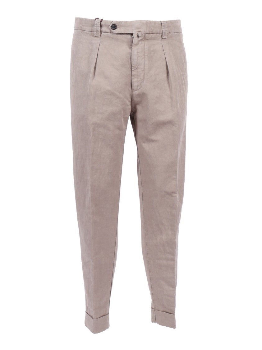 Berwich Multicolor Chiaia Relaxed Straight-Leg Pants