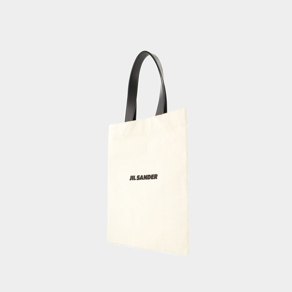 Jil Sander Book Tote Bag - Cotton - Beige