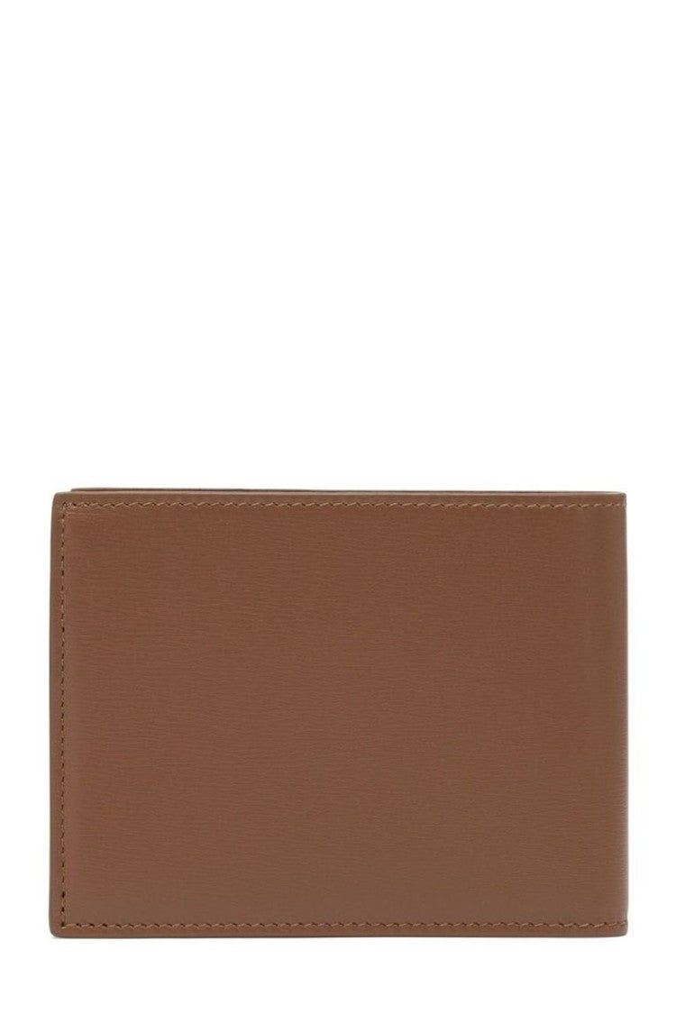 Ferragamo Compact Brown Wallet With Minimalist Design And Subtle Stitching