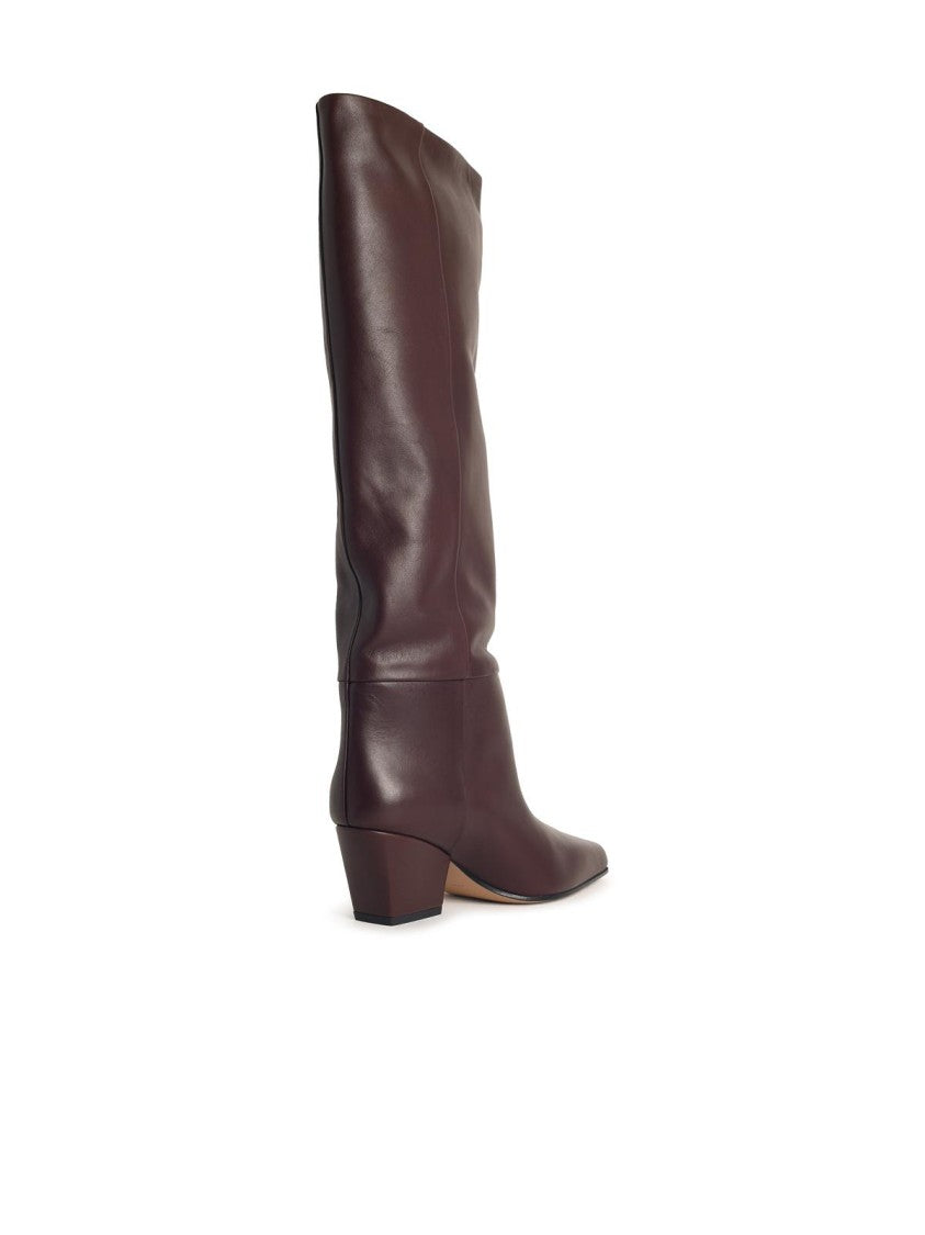 Paris Texas Jane' Mocha Leather Boots