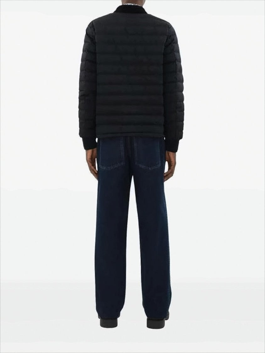 Burberry Quilted Black Bomber Jacket