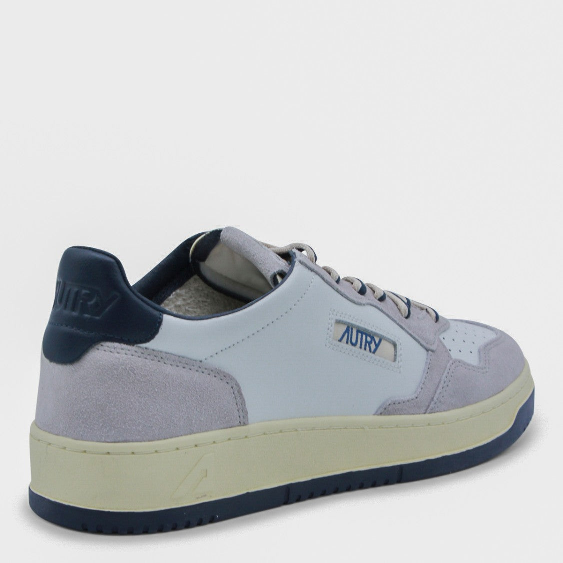Autry White And Grey Leather Sneakers