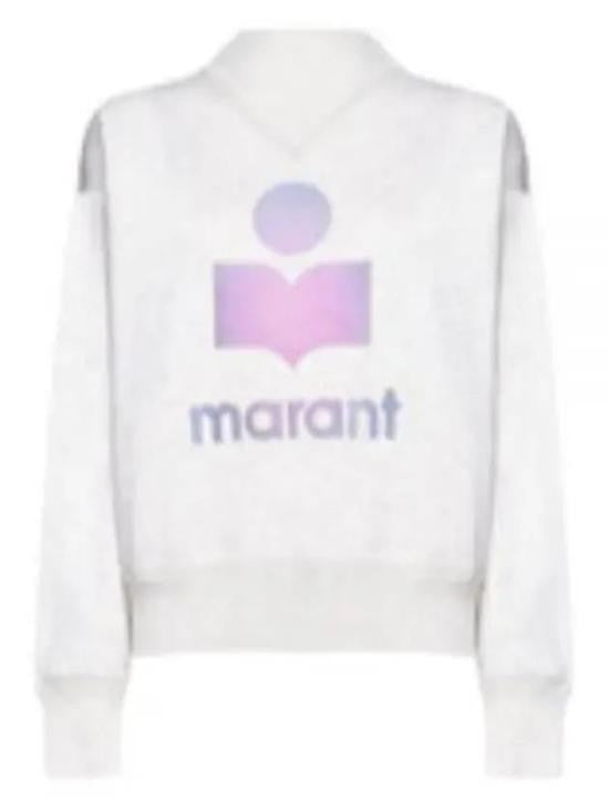 Isabel Marant Cropped Long-Sleeved Sweatshirt With Gradient Logo