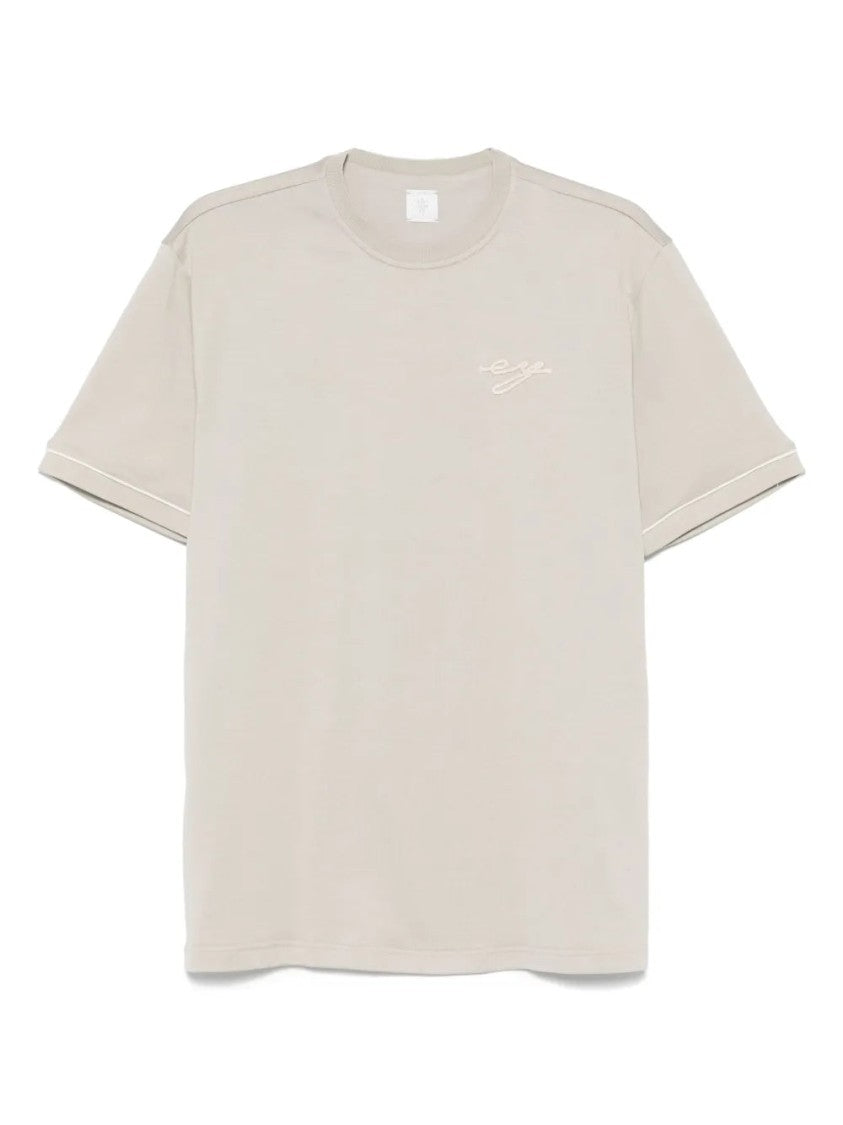 Eleventy Embroidered-Logo T-Shirt
