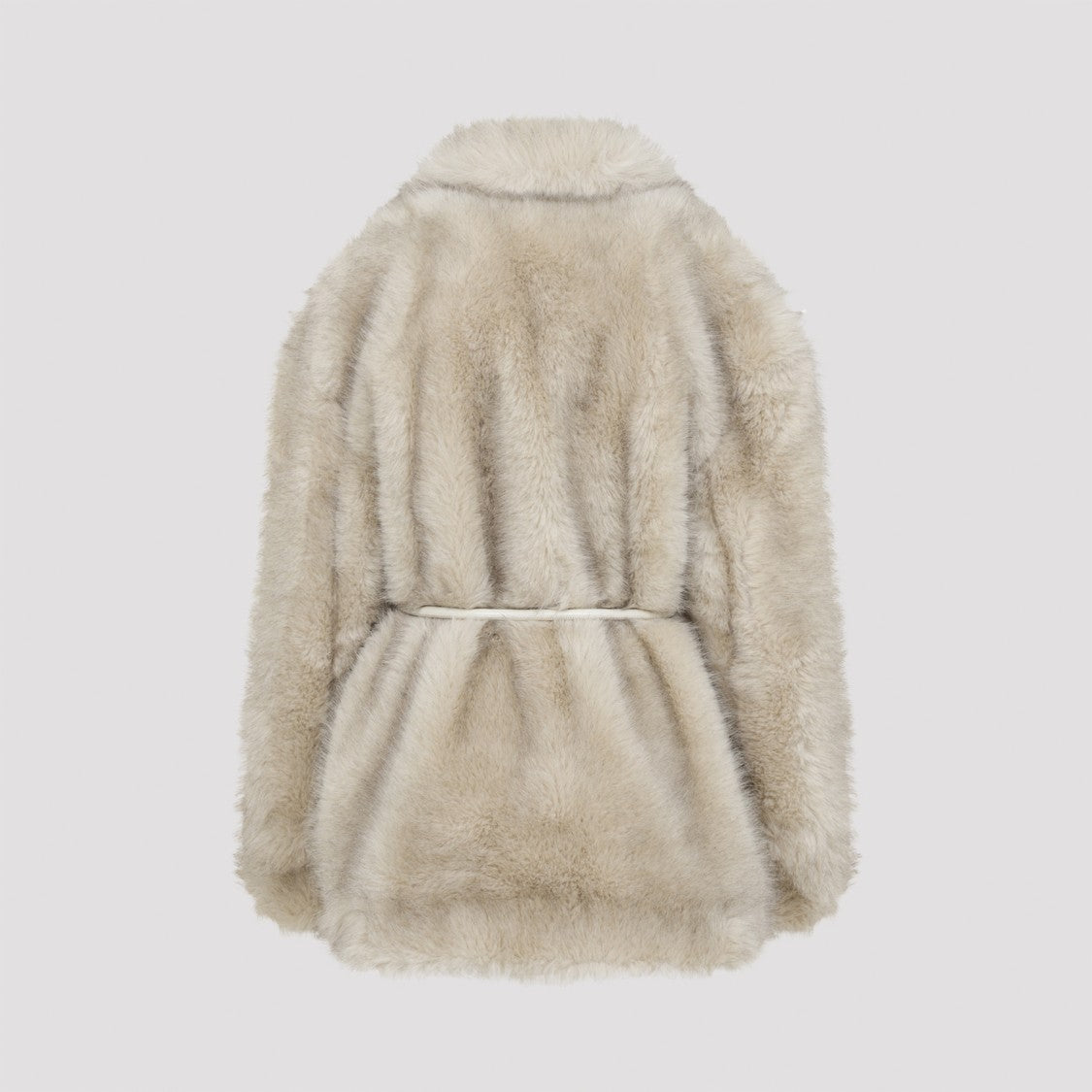 Sportmax Beige Rosaria Faux Fur Coat