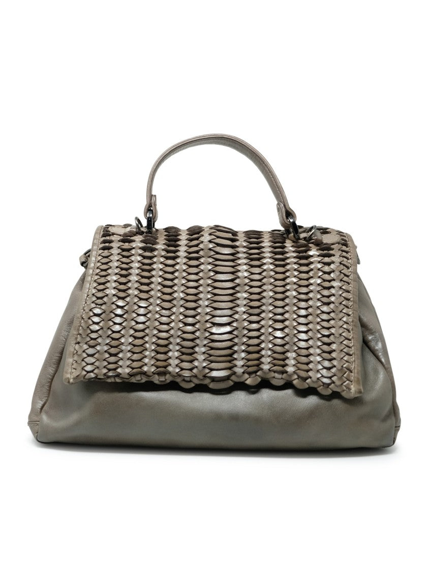 Reptile's House H551v56676 Mirage Pietra Leather Handbag