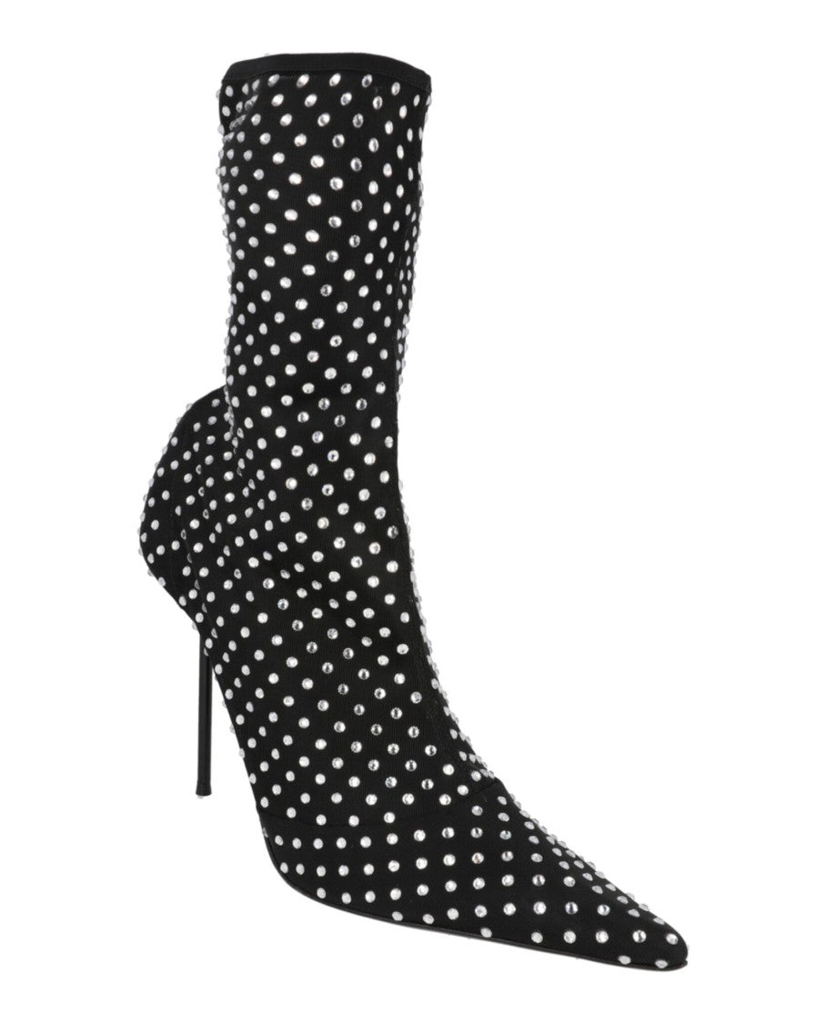 Paris Texas Lidia Mesh Studded Ankle Boots