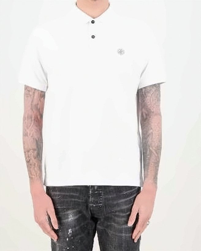 Stone Island Classic White Polo Shirt