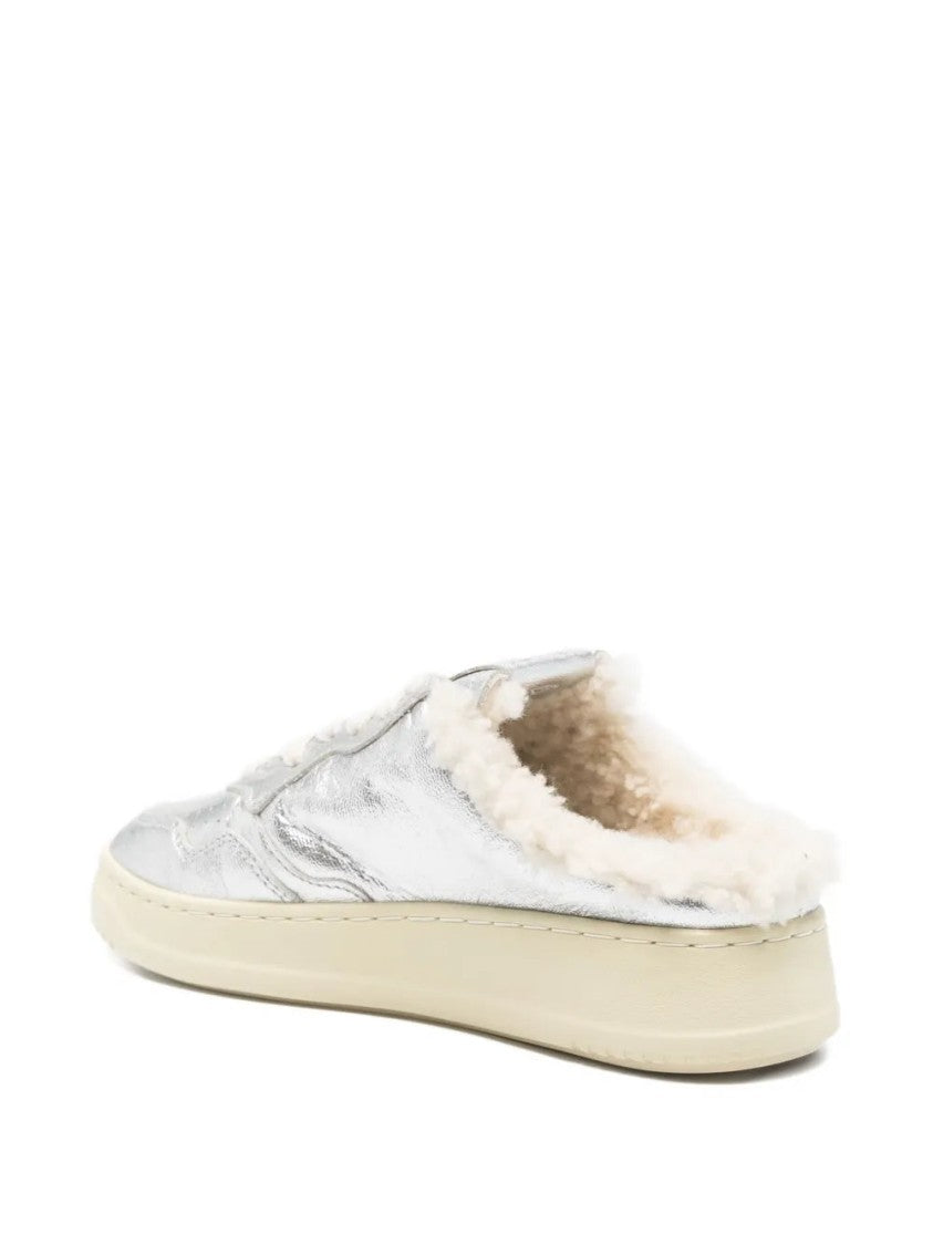 Autry Medalist Metallic Leather Sneakers