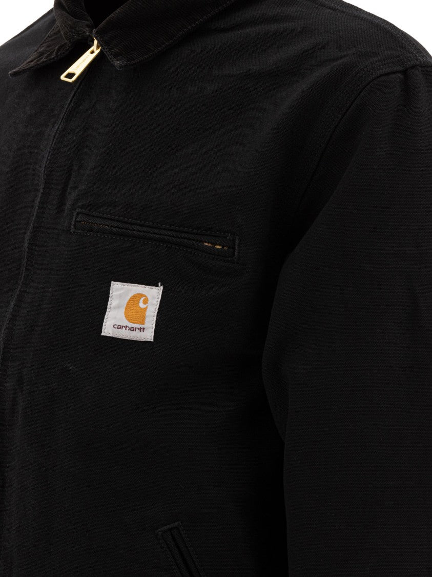 Carhartt Wip Unlined Black Dearborn Canvas Overshirt Jacket