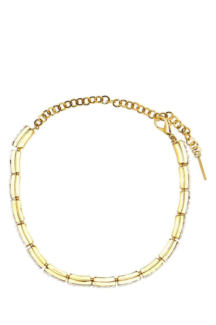 Alessandra Rich Embellished Metal Choker