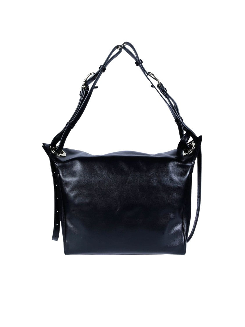 Furla Ginevra M Glossy Black Handbag