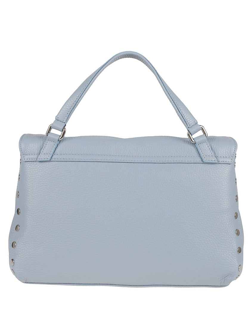 Zanellato Structured Blue Leather Shoulder Bag
