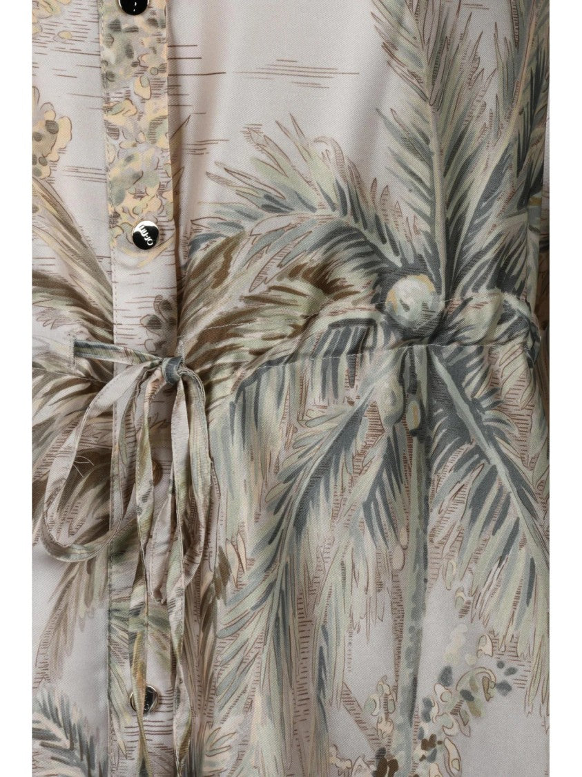 Liu Jo Multicolor Botanical Print Chemise Dress