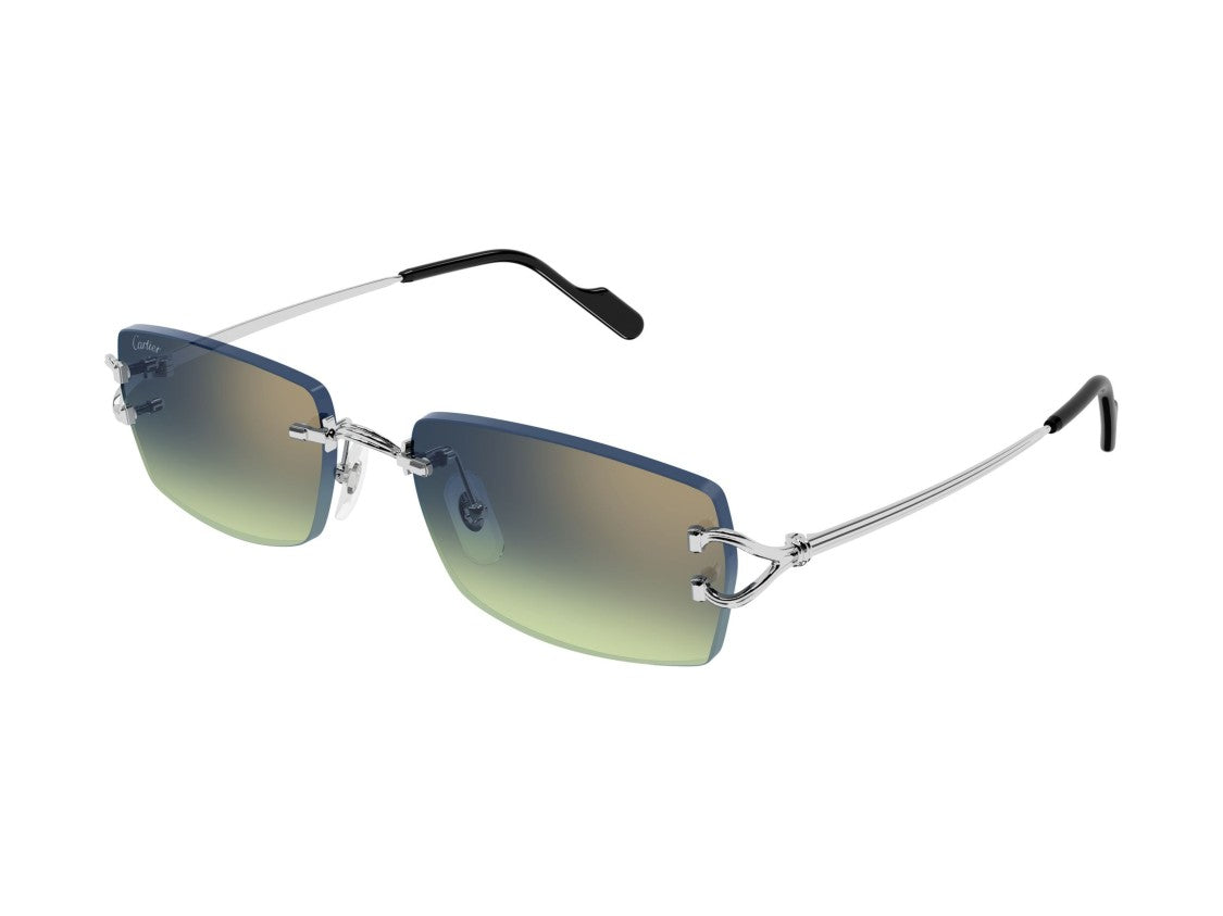 Cartier Ct0550s Gradient Rimless Square Sunglasses