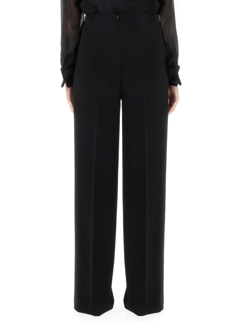 Max Mara Tailored Long Pants In Smooth Triacetate Blend