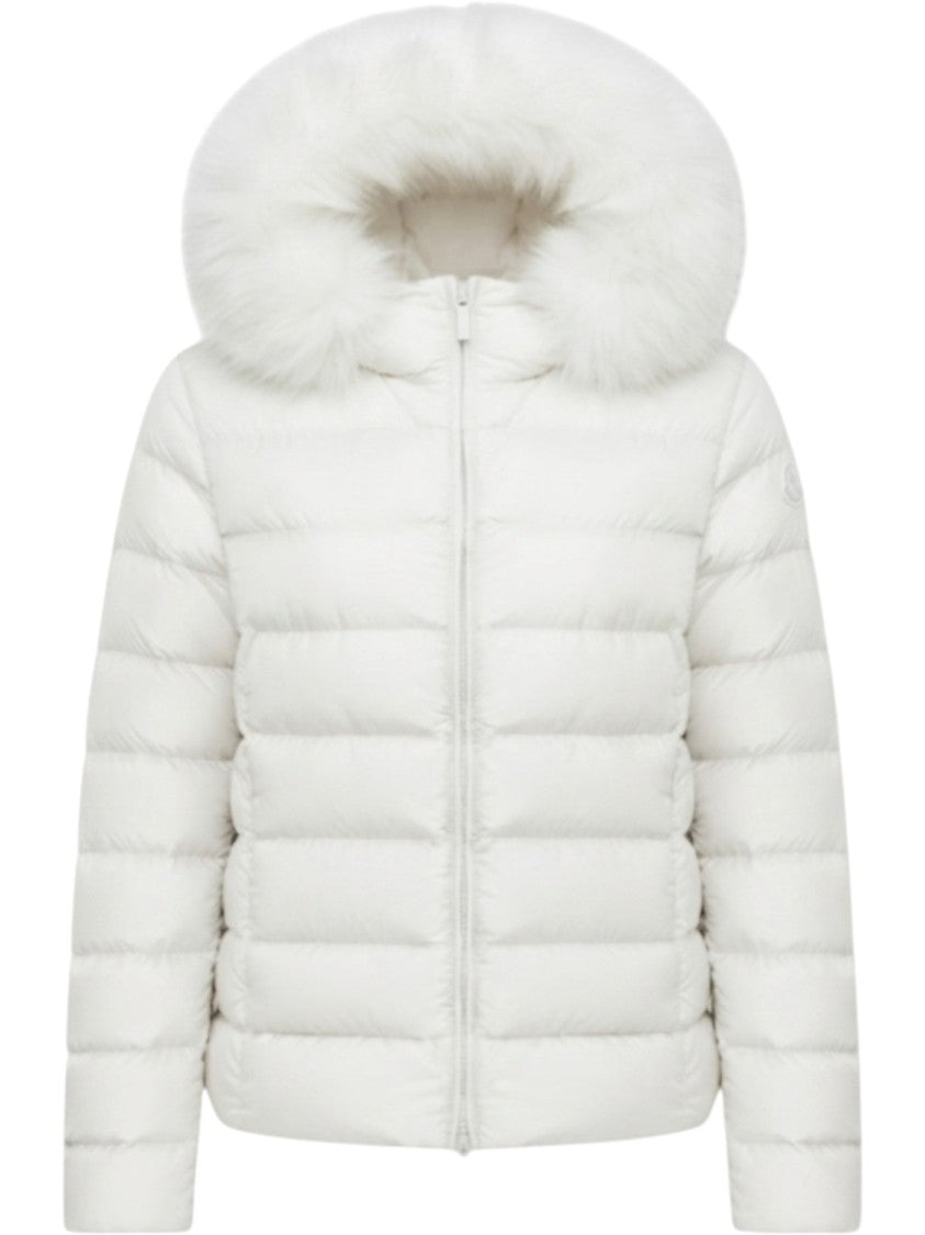 Colmar Tofu Plush Hooded Quilted Down Jacket