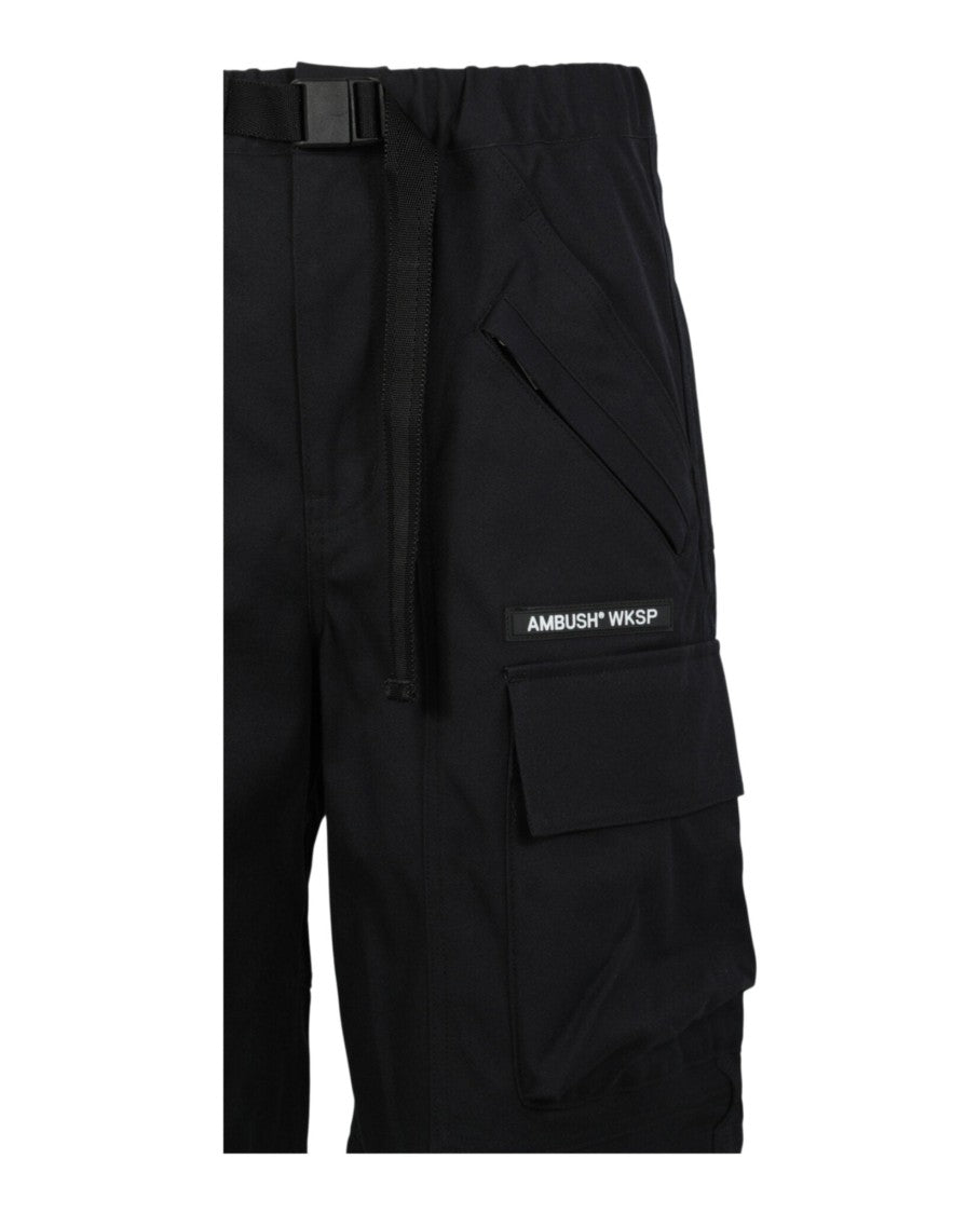 Ambush Loose-Fit Cargo Shorts With Multiple Pockets And Rubberized Logo
