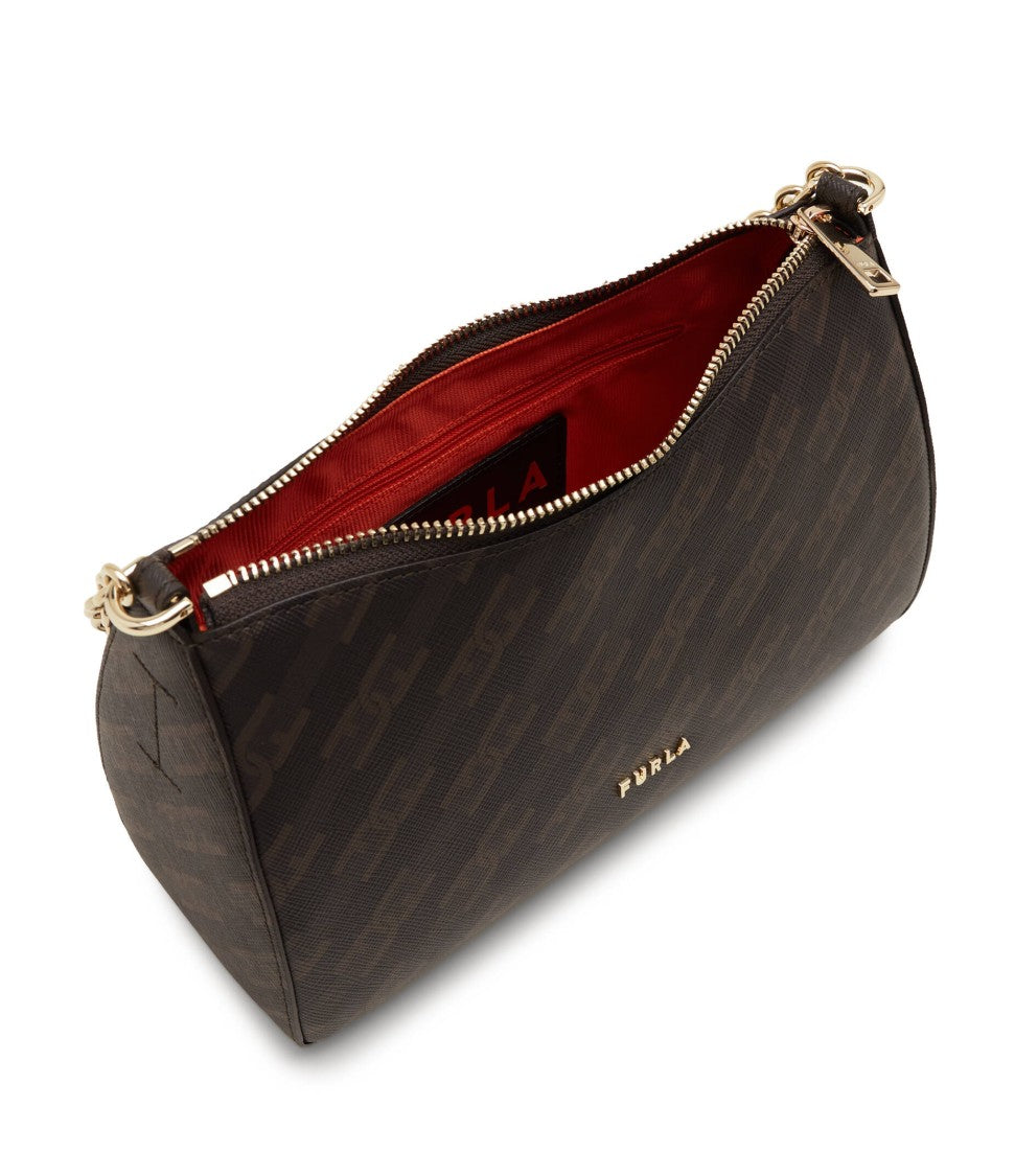 Furla Structured Monogram Bag With Chain Strap