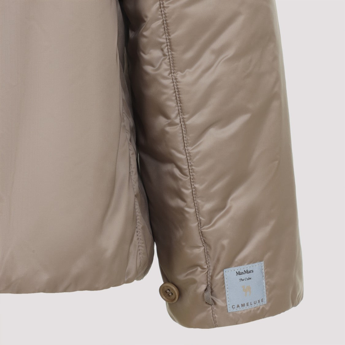 Max Mara Roccia Green Jacket With Adjustable Hood And Zipped Fastening