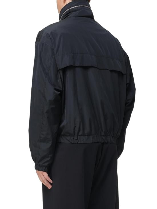 Ami Paris Lightweight Black Jacket With Concealed Hood