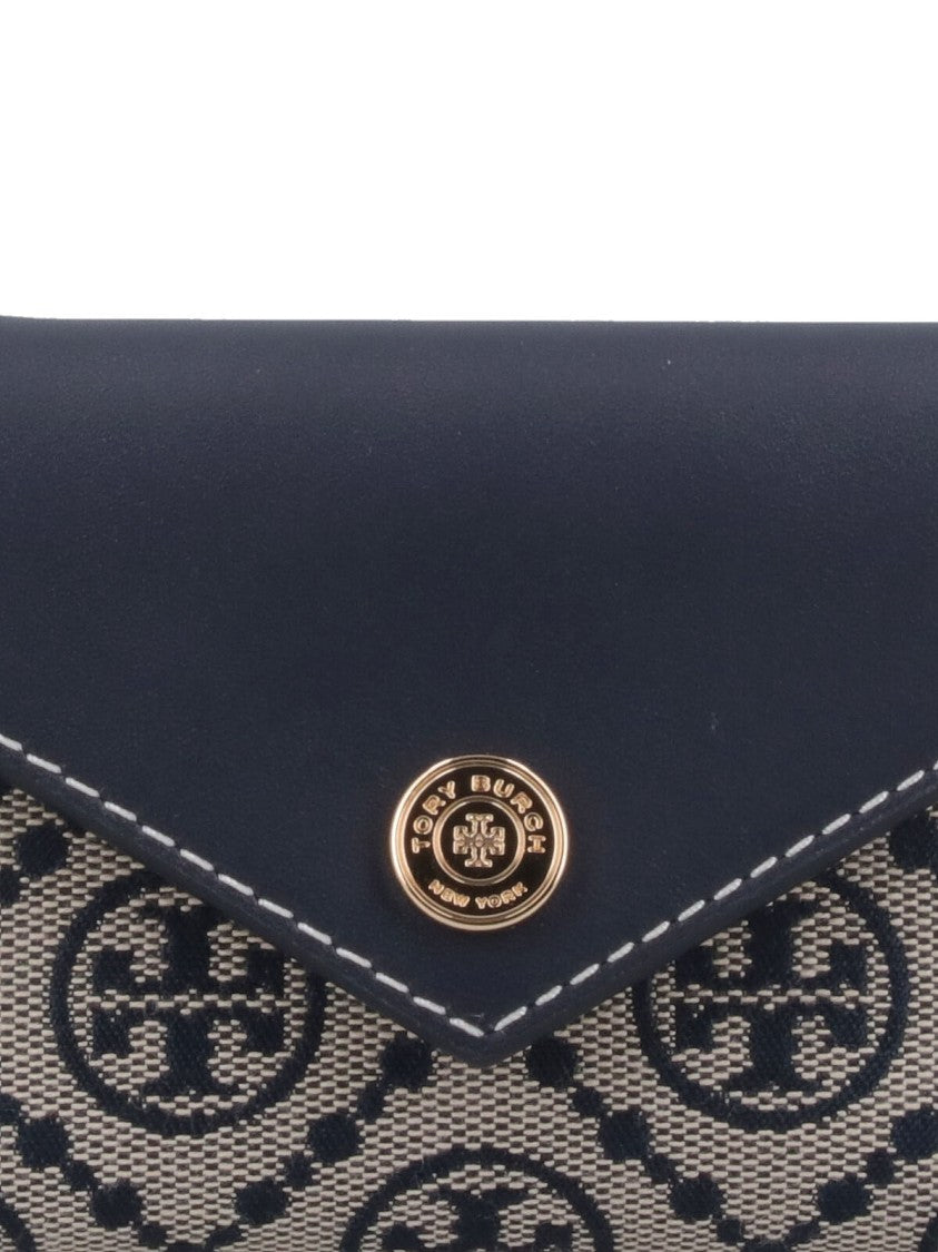 Tory Burch T Monogram Small Trifold Wallet – Beige