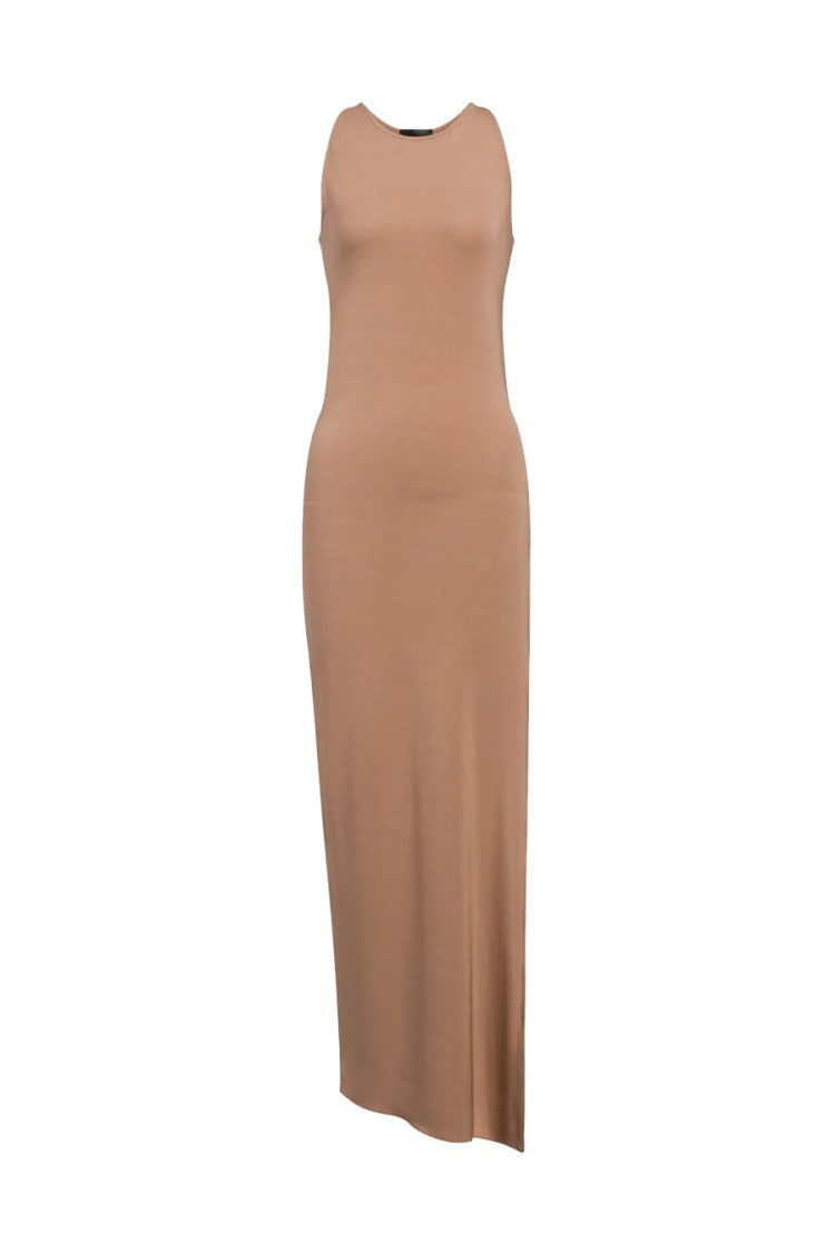 Dondup Brown Racerback Maxi Dress
