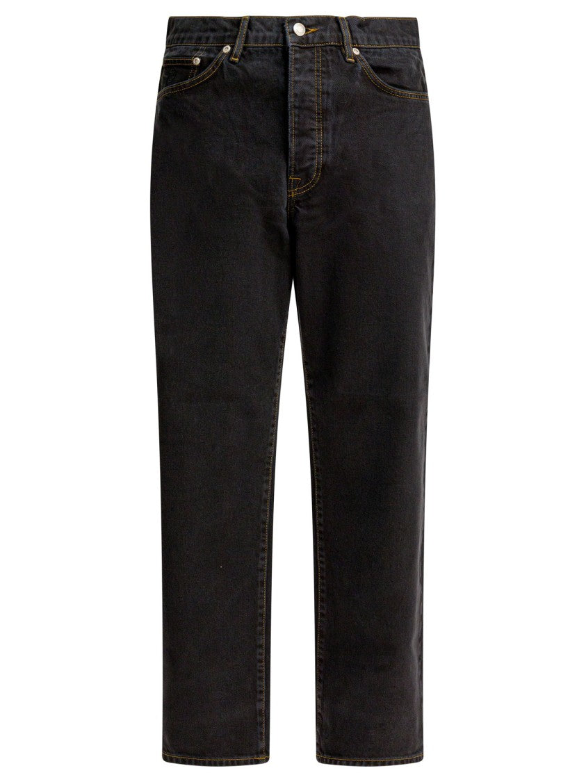 Stussy Straight-Leg Denim Jeans With Contrast Stitching