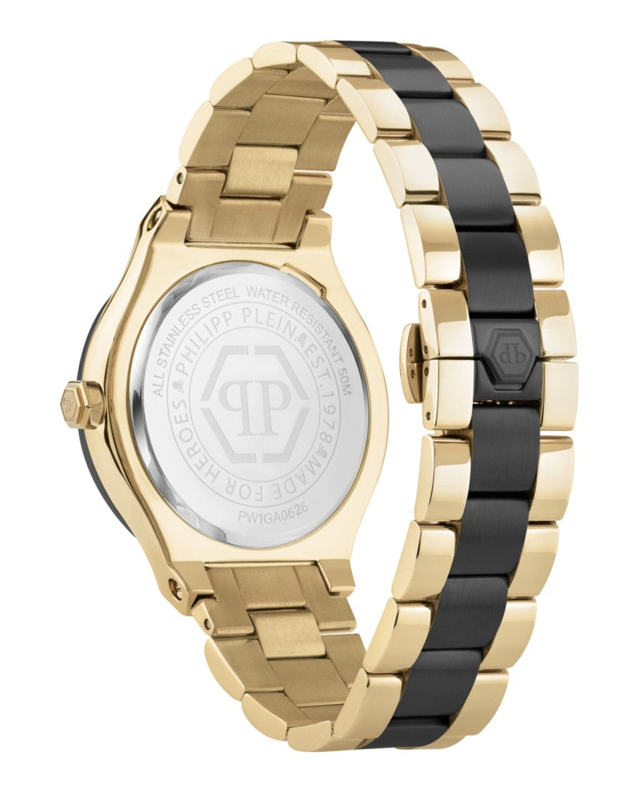 Philipp Plein Multifunction Quartz Movement Bracelet Watch With Two-Tone Case